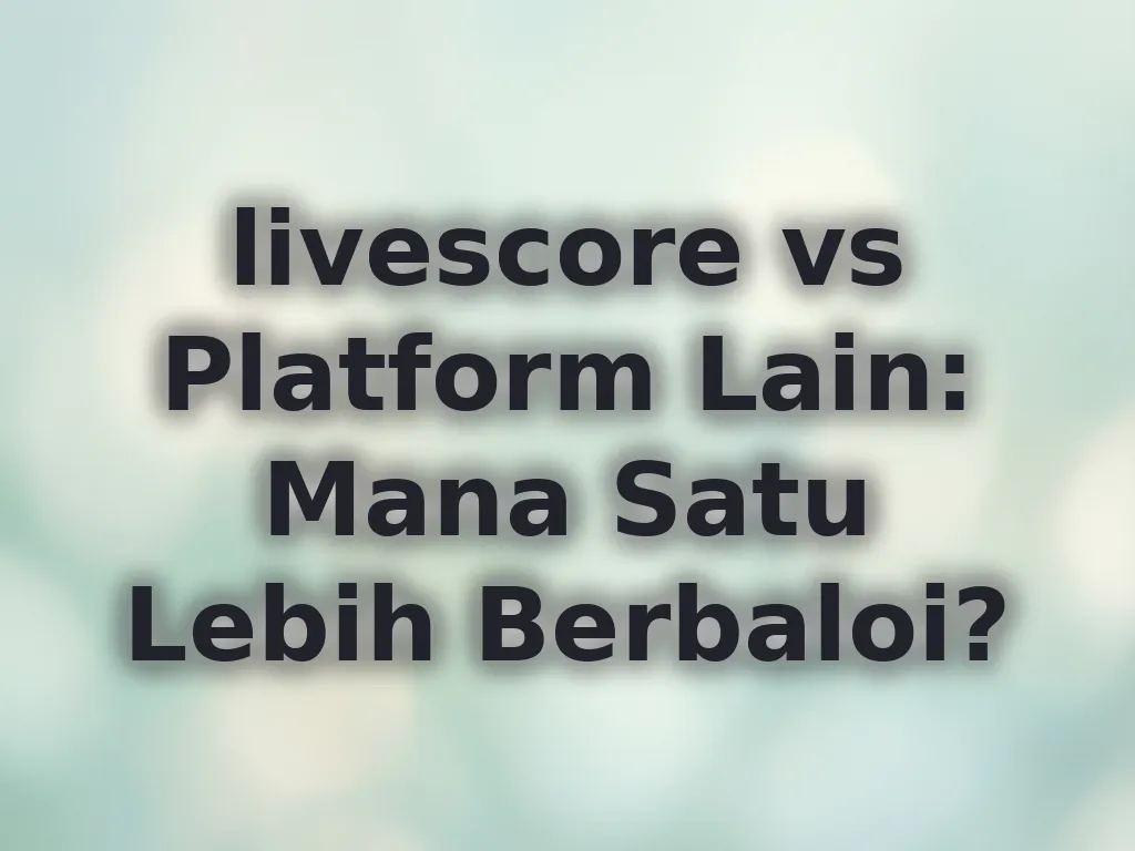 Perbandingan platform